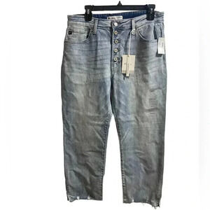 Kancan High Rise Straight Crop Jeans Size 30